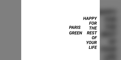 Cover image for Happy For The Rest Of Your Life