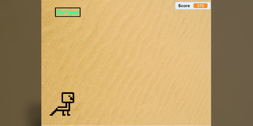 Cover image for dinosaur on the run - desert