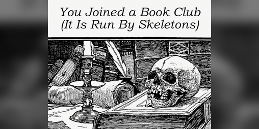 Cover image for You joined a book club