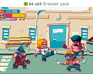 Android - Hard Life pixel art beat em up game