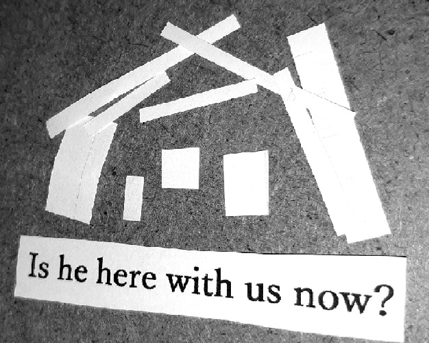 Cover image for Is he here with us now?
