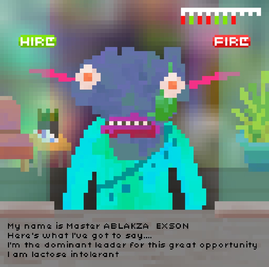 Alien Job Interview Simulator by Azzurro