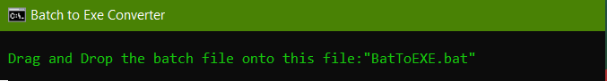 Batch to Exe Converter