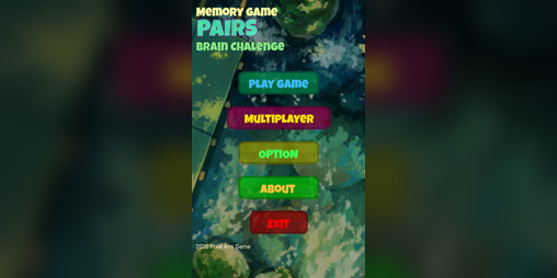 Cover image for Memory Game PAIRS Brain Chalenge