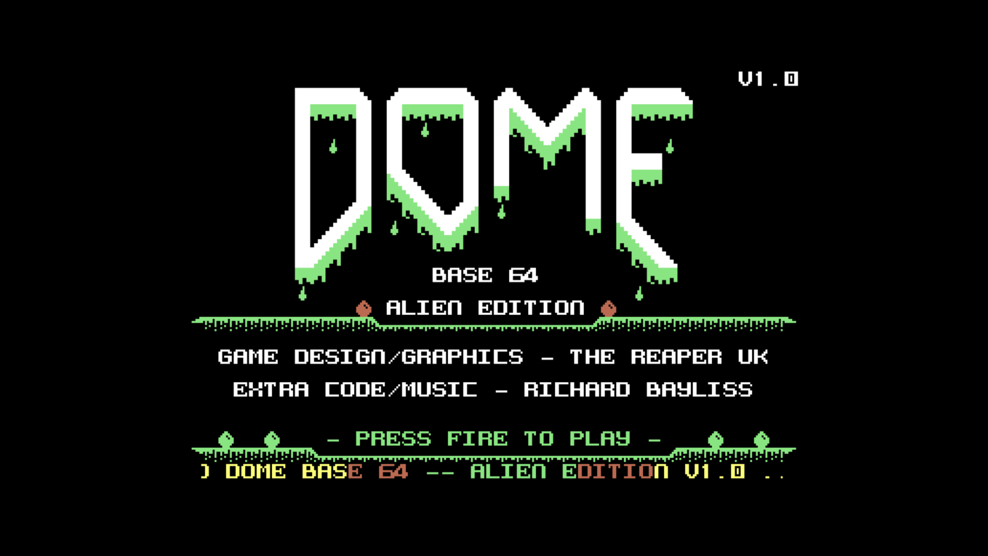 Dome Base 64 - Alien Edition (C64)