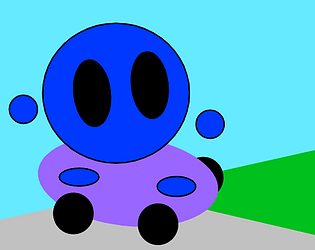 Blue Blob's Skateboarding Adventure
