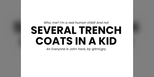 Cover image for SEVERAL TRENCH COATS IN A KID