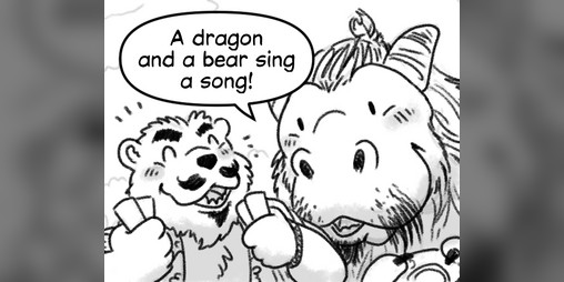 Cover image for A Dragon And A Bear Sing A Song