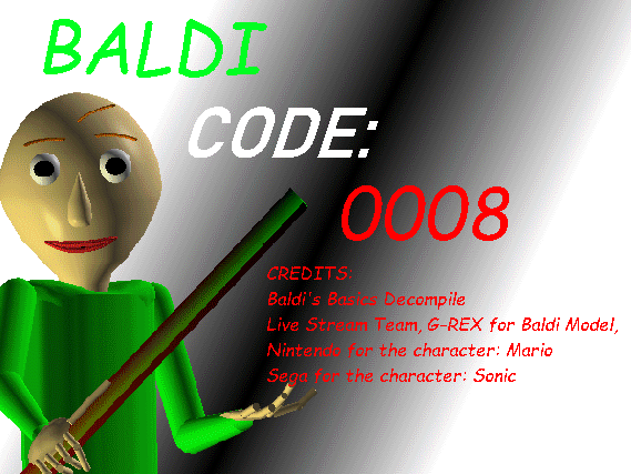 Baldi Code 0008