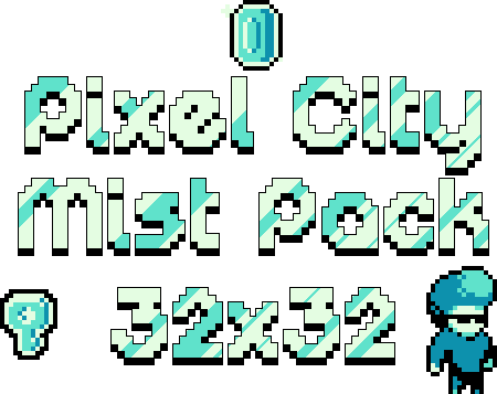 32x32 Pixel City Mist Pack