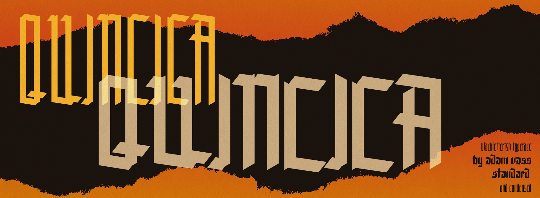 Quincica Blackletter Typeface