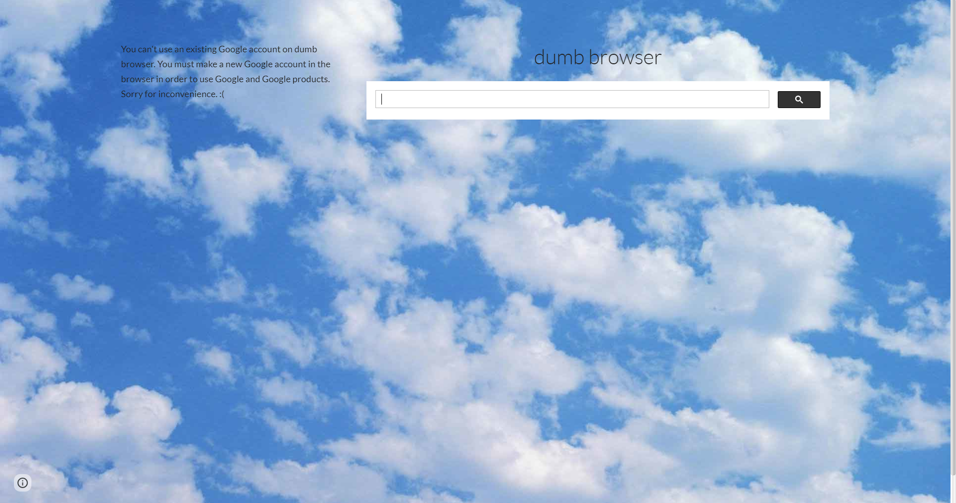 Cover image for dumb browser