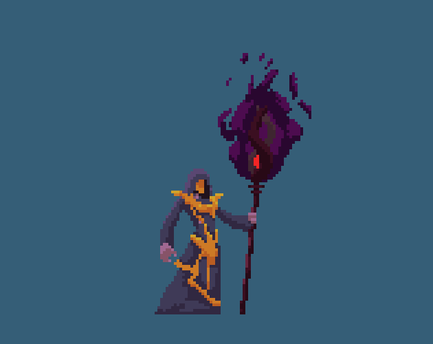 Evil Mage 2d Game Sprites Set Sprite 2d Character