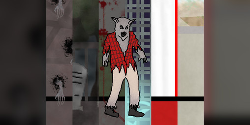 Cover image for TOUGH GUY TRYING NOT TO SCREAM IN A HAUNTED HOUSE
