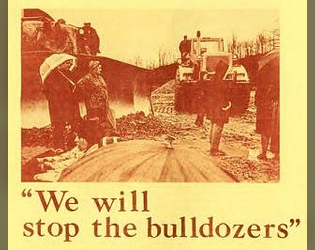 We will stop the bulldozers  