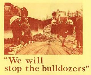 We will stop the bulldozers