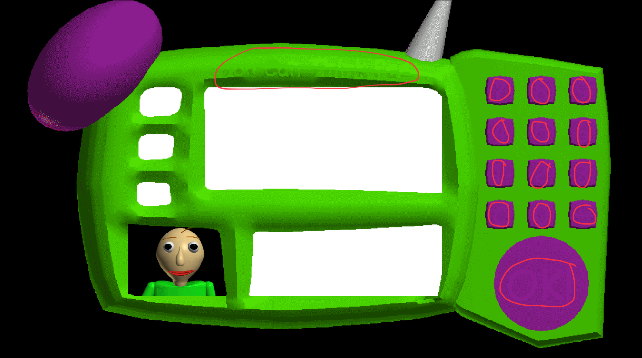 Baldi's Basics but letters and numbers don't exist (Baldi's Basics