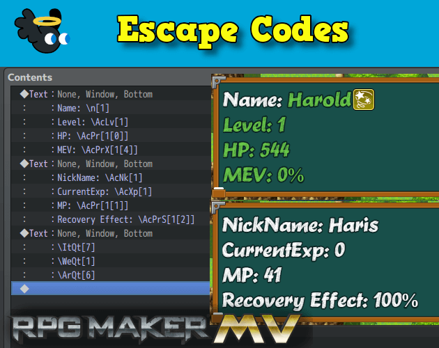 Hakuen Studio Escape Codes for RPG Maker MV MZ by Hakuen Studio