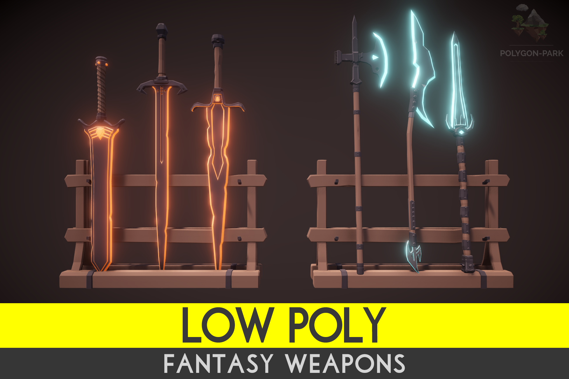 Low Poly Fantasy Weapons