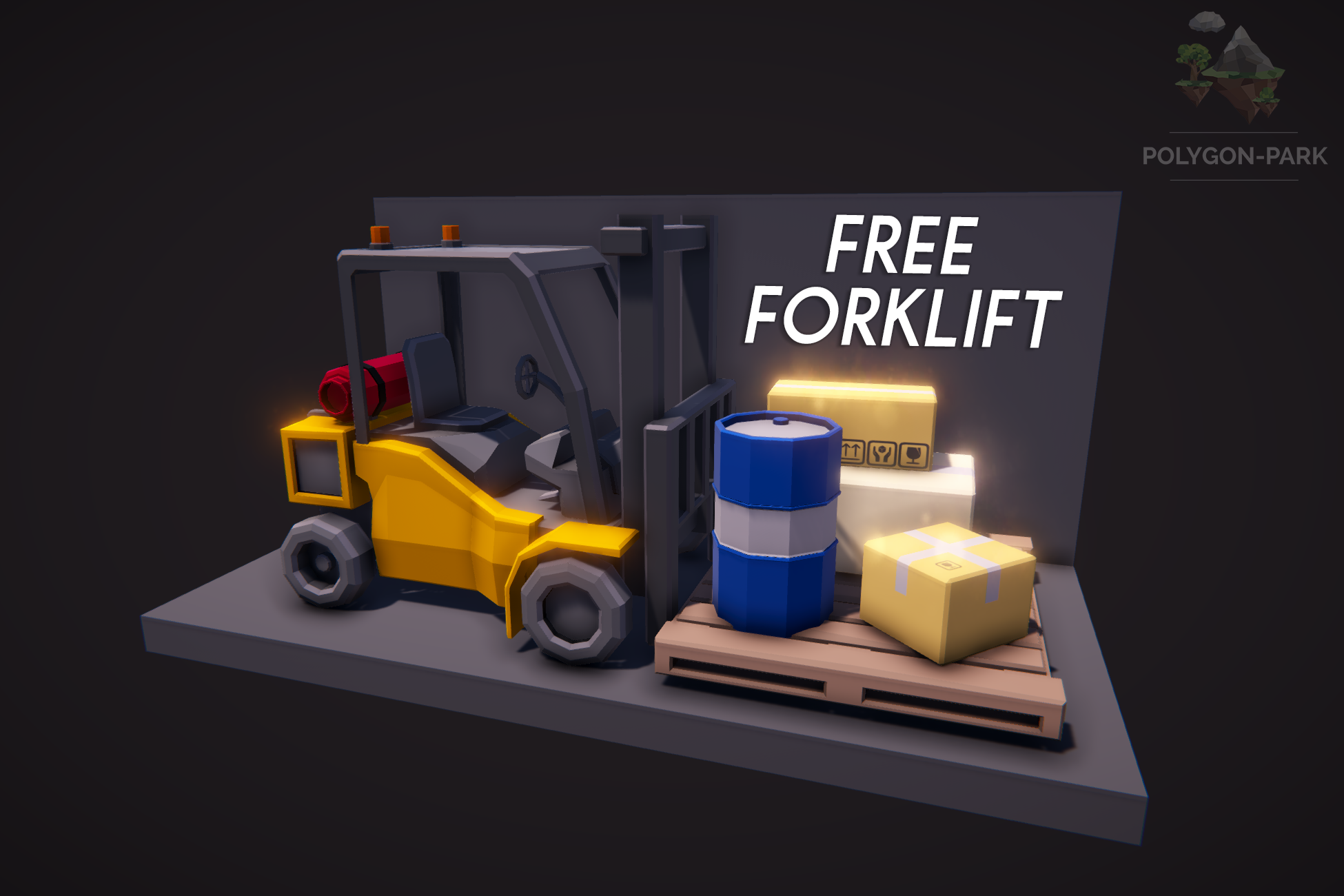 Free Low Poly Forklift
