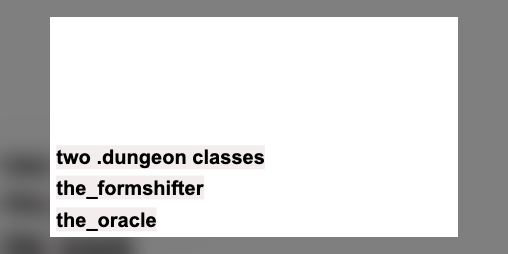 Cover image for 2 .dungeon classes