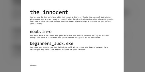 Cover image for the_innocent dotdungeon class