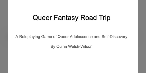Cover image for Queer Fantasy Road Trip