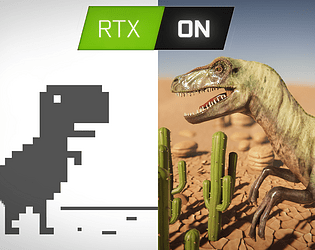 T-rex, but ray tracing is ON