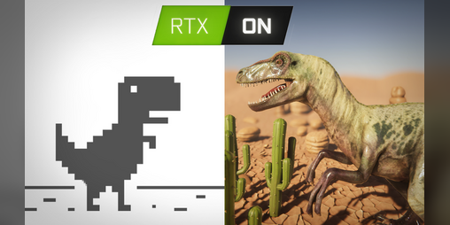 Google T-Rex but with RTX 