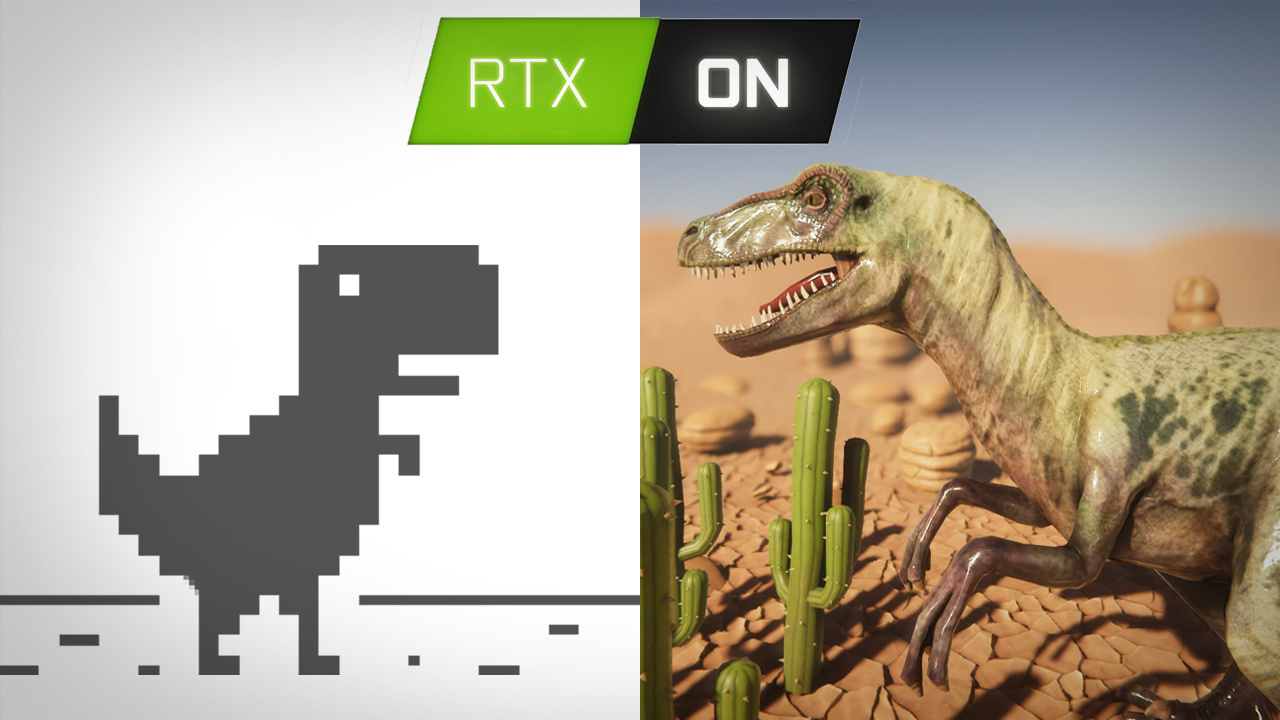 T-rex, but ray tracing is ON by DivTheHuman