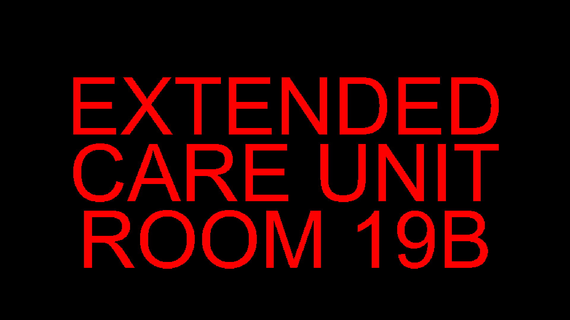 EXTENDED CARE UNIT ROOM 19B