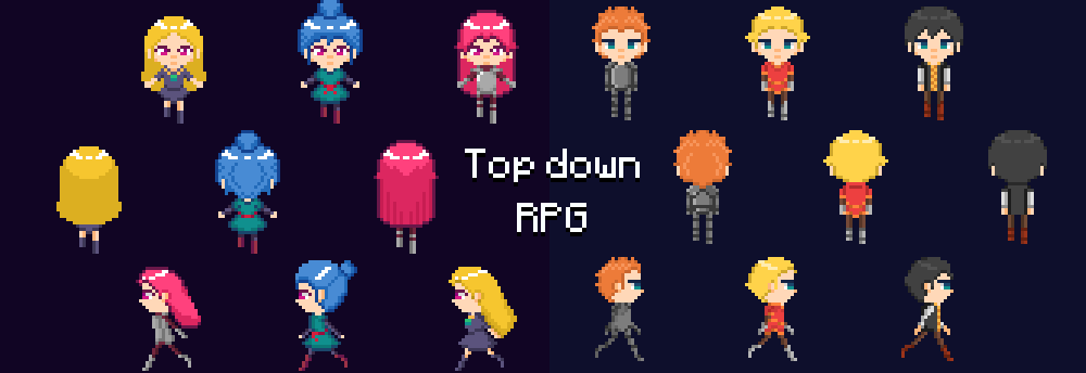 Top down RPG characters V1.01