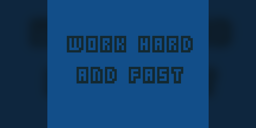 Cover image for Work Hard&Fast