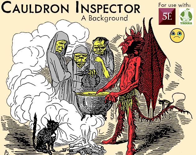 Cauldron Inspector - Background for 5e & Troika!