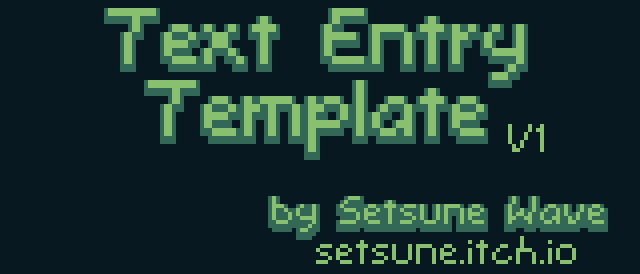 Text Input Template for GB Studio v2.0