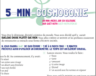 Cosmogonie en 5 minutes <5-Min-Cosmogony>  