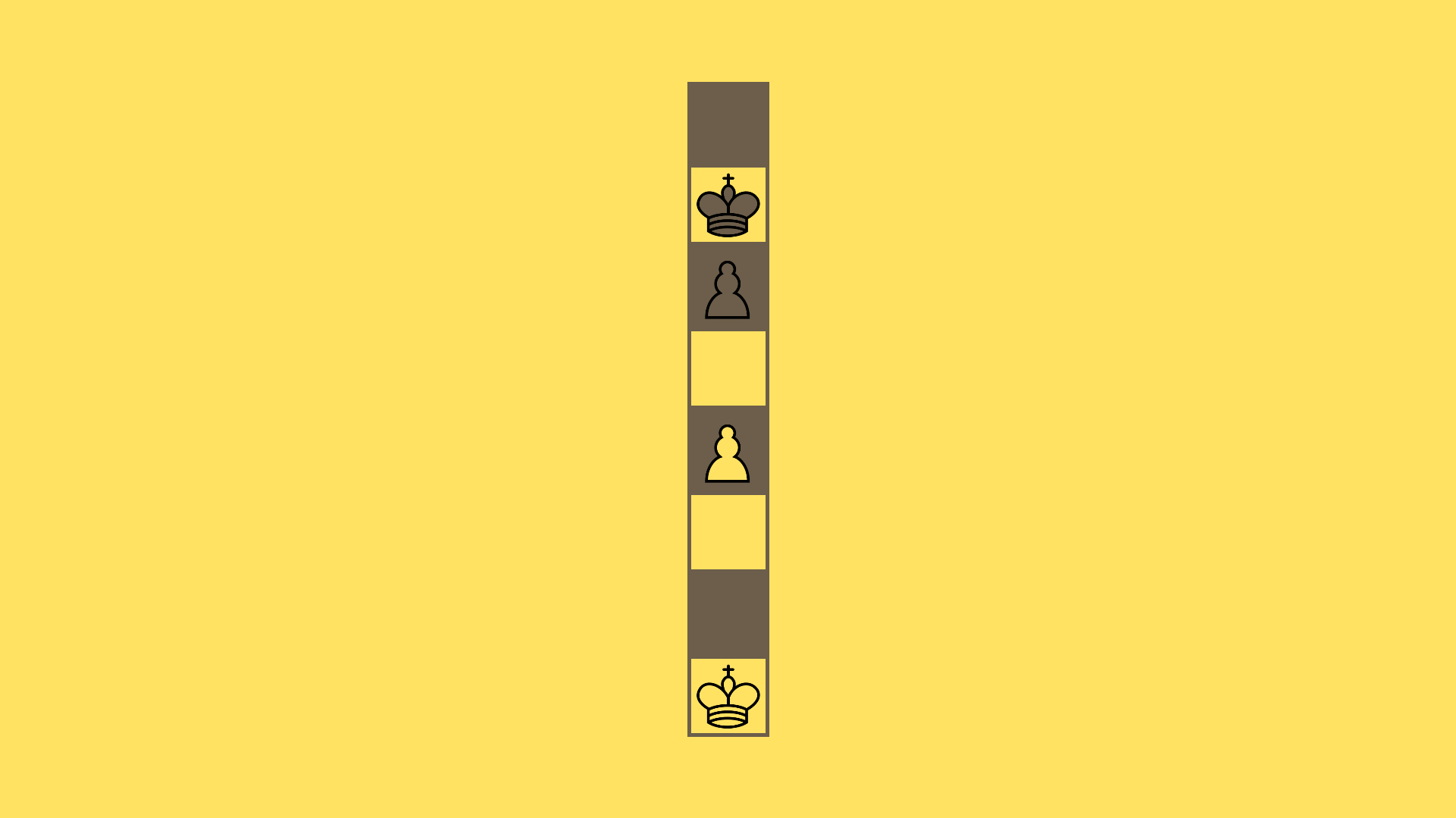 One dimension chess