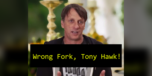 Cover image for Wrong Fork, Tony Hawk!