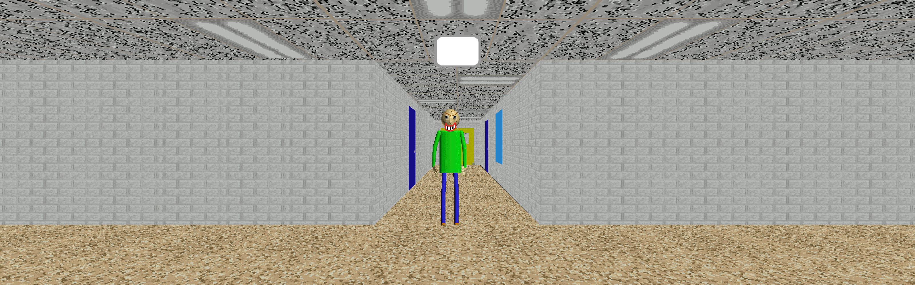 Baldi's Basics but letters and numbers don't exist