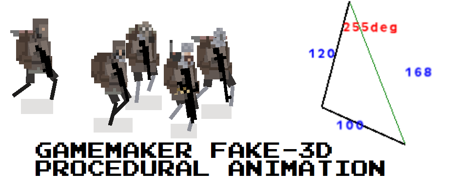 GameMaker Fake 3d Procedural Animation Example