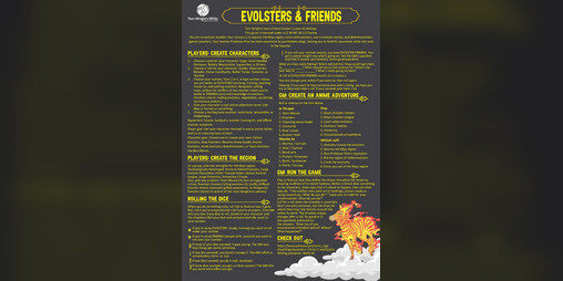 Cover image for Evolsters & Friends - A One-Page RPG