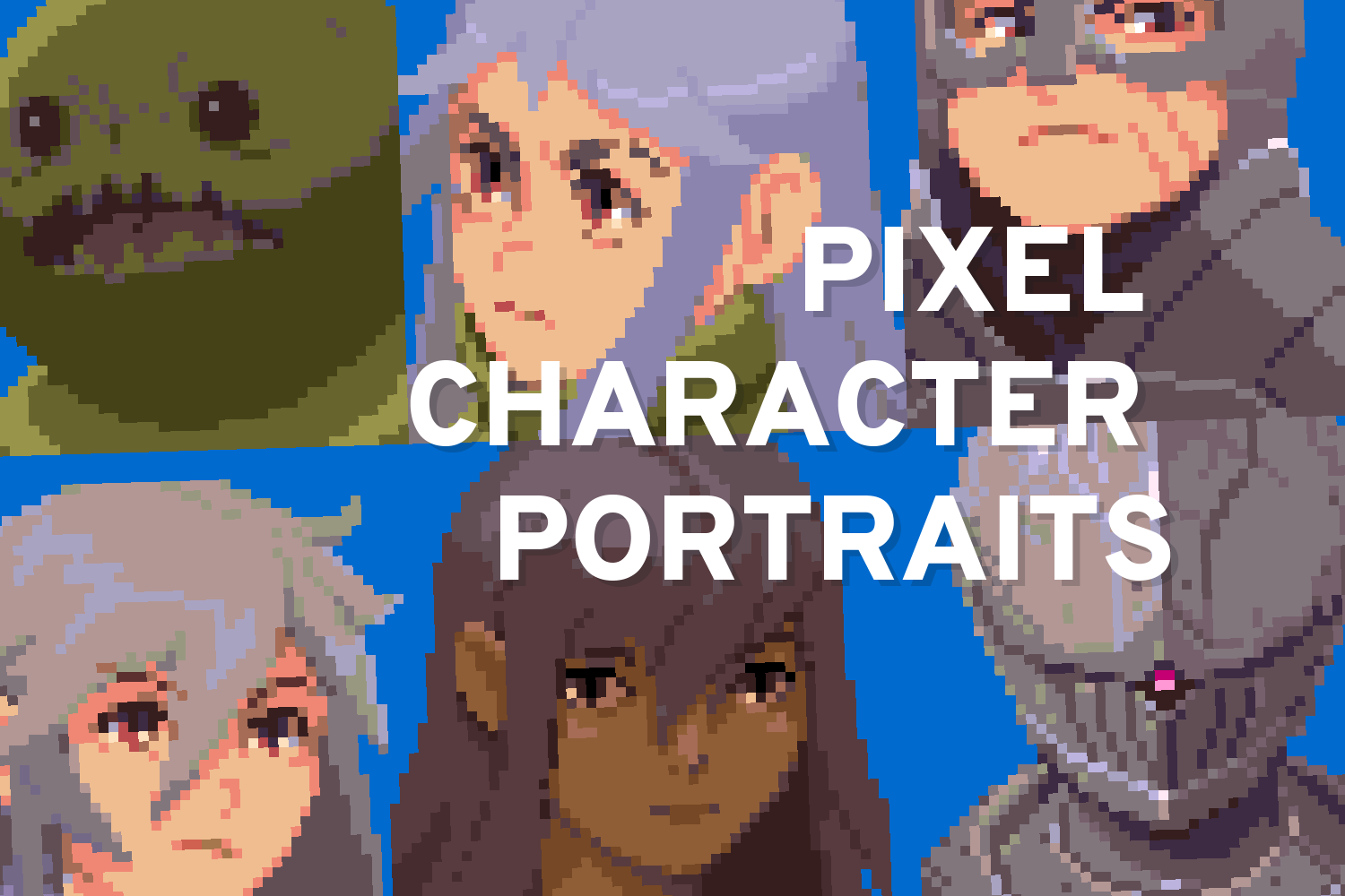 pixel character portraits
