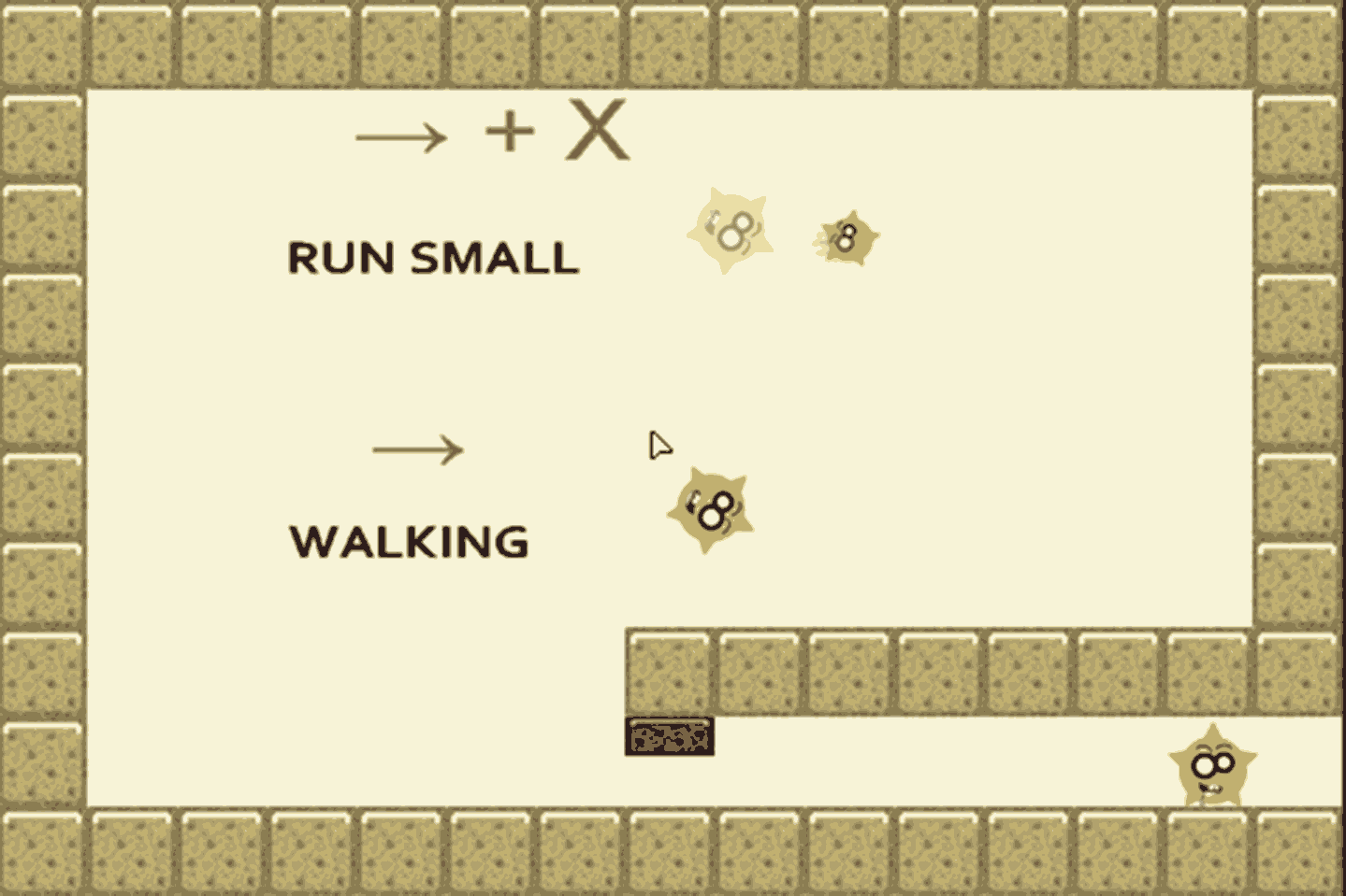 running and small > + x