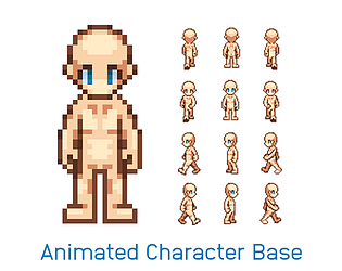 Game Character Template (32x32 px)