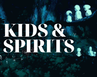 KIDS & SPIRITS   - a studio ghibli hack of kids on bikes 