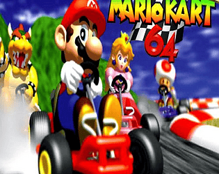 Mario kart 64 but it's faster