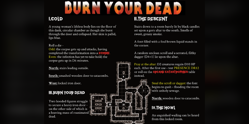 Cover image for Burn Your Dead - An EP Crawl for Mörk Borg
