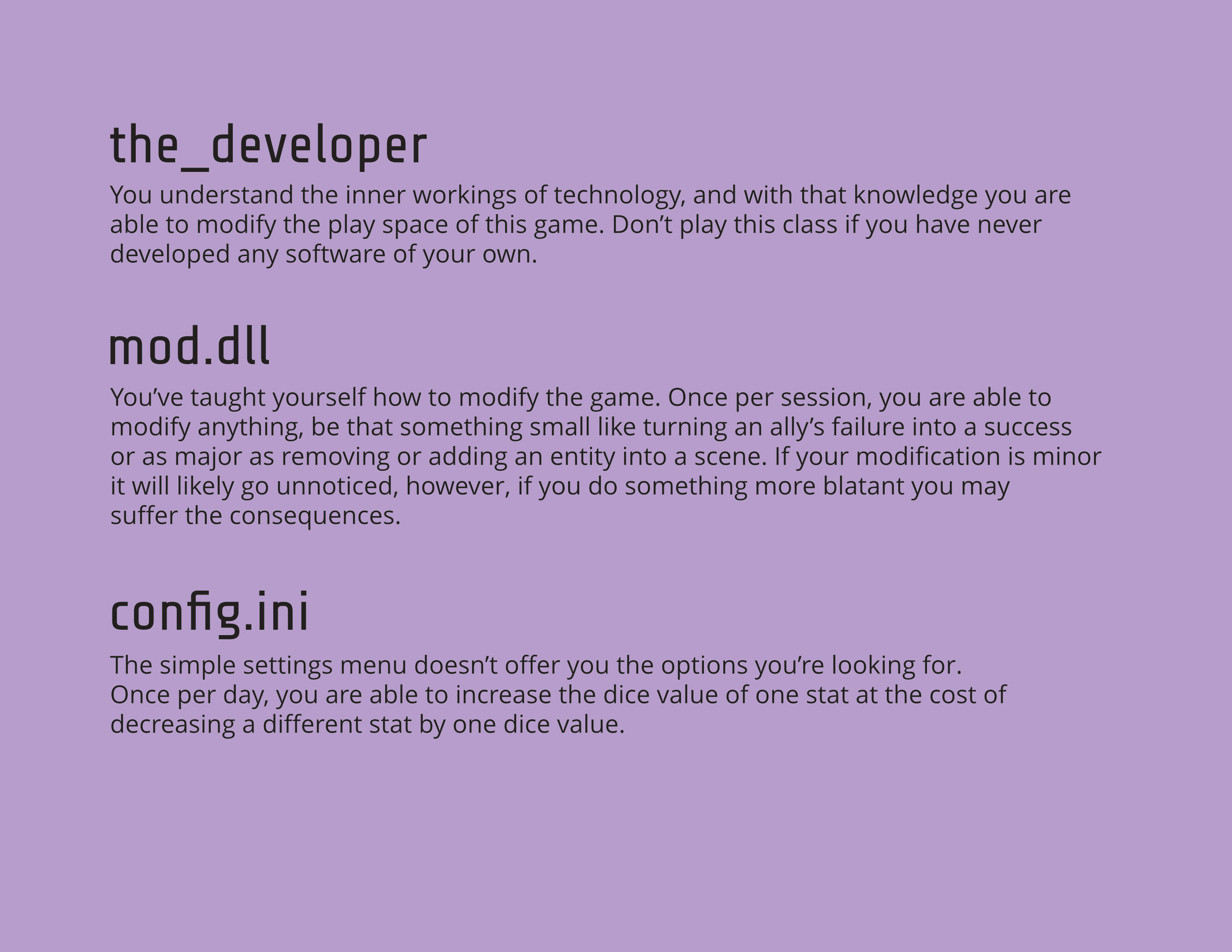 Cover image for .dungeon playbooks - the_developer and the_skilled