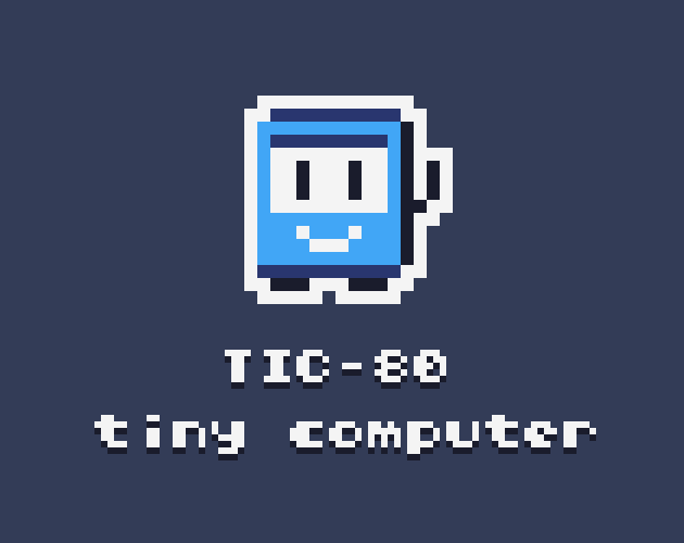 Logo do TIC-80, programa de criação de jogos para celular