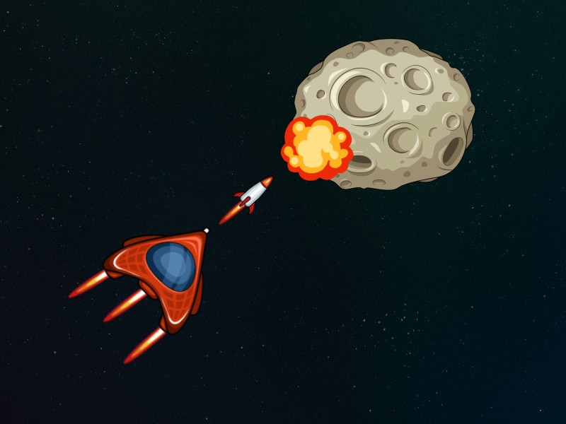 Asteroid Field Crossing